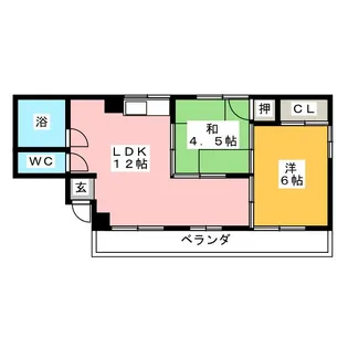 シャンボール長久手【3階】の間取り