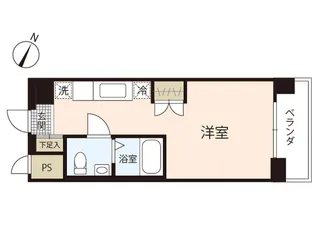 レジディア比治山公園【8階】の間取り