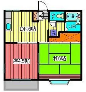 ドエル領家【1階】の間取り