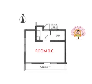 神奈川県横浜市西区南浅間町【マンション】の間取り