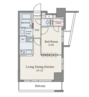 東京都渋谷区千駄ヶ谷3【マンション】の間取り