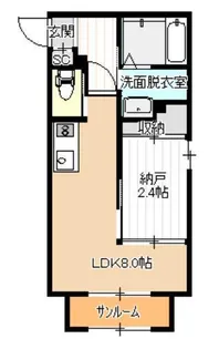 メゾン・フルール【1階】の間取り