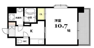 竹屋町村田ビル【5階】の間取り