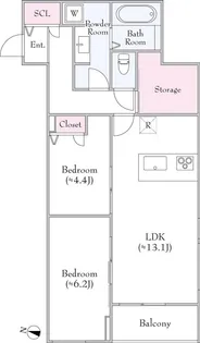 ヴェント荻窪【2階】の間取り