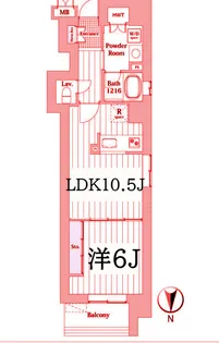 chien viverrin(シヤン・ヴィヴラン)【3階】の間取り