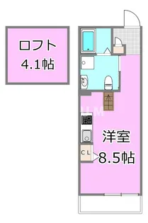 千葉県千葉市中央区港町【アパート】の間取り
