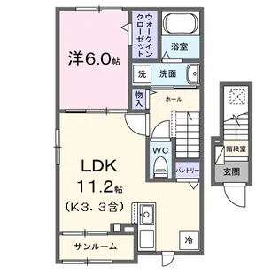 クォーツハウス【2階】の間取り