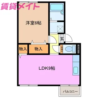 プレジール三宅 C【2階】の間取り