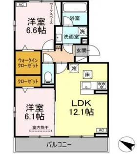 愛知県安城市池浦町池東【アパート】の間取り