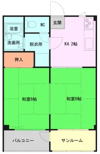 アネックス山内【1階】の間取り