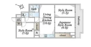 コスモ浦和南セカンドステージ【4階】の間取り