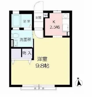 コーポけやき【1階】の間取り