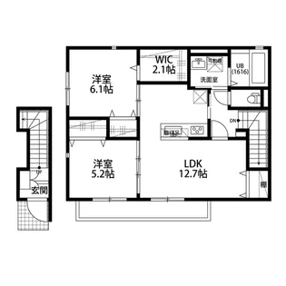 アムール京都梅小路【2階】の間取り