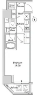 カーサスプレンディッド虎ノ門【4階】の間取り
