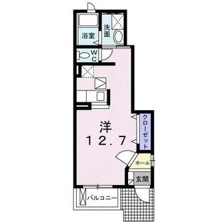 カーサ・フェビアン【1階】の間取り