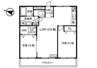 ファミリオ生田【1階】の間取り