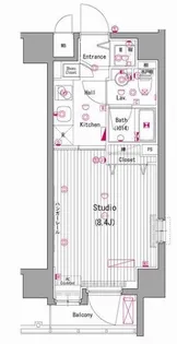 ガーラ三田慶大前【3階】の間取り