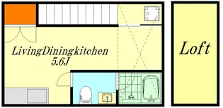 CASA COZY コイン通り(カーサ コージー)【2階】の間取り