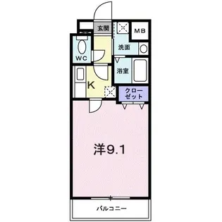 サンカルティエ大我【1階】の間取り
