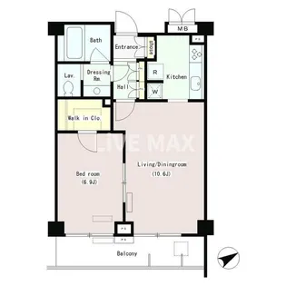 東京都港区三田3【マンション】の間取り
