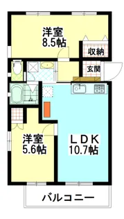 悠コート【3階】の間取り