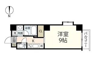 カーサオランダ通り【6階】の間取り