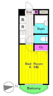 城所マンション【1階】の間取り