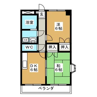マンション富加【3階】の間取り