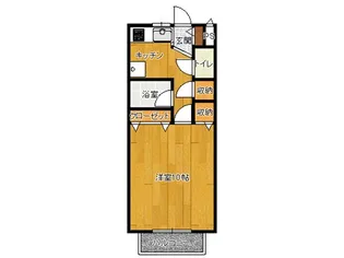 ヴィラ富田C【2階】の間取り