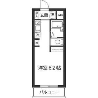 スカイハイツみゆき【1階】の間取り
