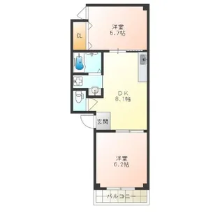 コーエンプレイス【3階】の間取り