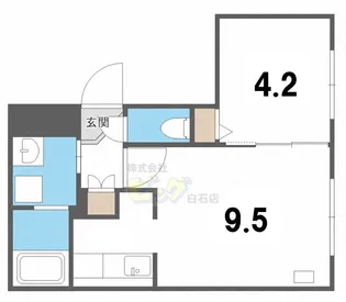 Rin南郷【4階】の間取り