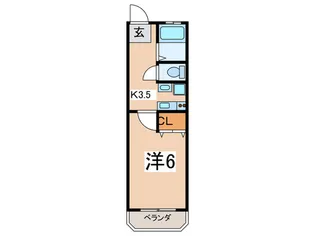 ガ-デン山マンション【3階】の間取り