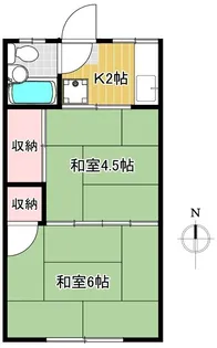 田島ハウス【2階】の間取り