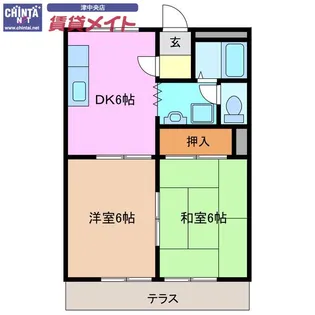 ノーブルパレス【1階】の間取り