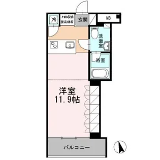 カスタリア目黒長者丸【1階】の間取り