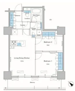 ルフォンプログレ滝野川【3階】の間取り