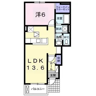 サウス グレース【1階】の間取り