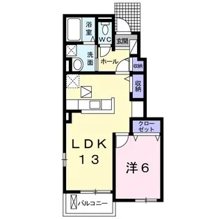 セレーノ【1階】の間取り