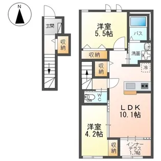 ピノリブロ【2階】の間取り