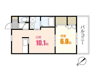 緑井コージーハウス【3階】の間取り