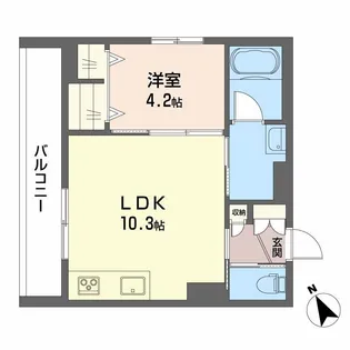 ヒールコート本町【3階】の間取り