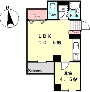 ナリキビル【3階】の間取り