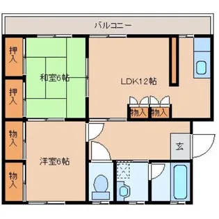 豊川グリーンハイツI【3階】の間取り