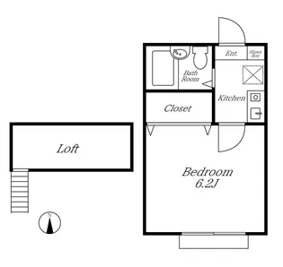 ネスト下井草【2階】の間取り