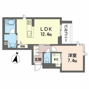 シエロエストレラード【2階】の間取り