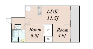 フローリア京都【3階】の間取り