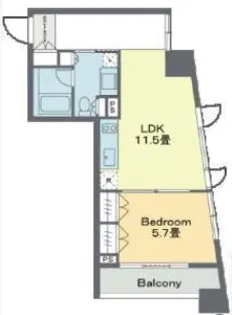 ベルファース戸越スタティオ【11階】の間取り