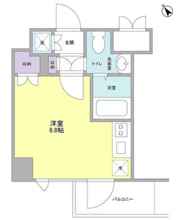エクセリア二子多摩川III【4階】の間取り