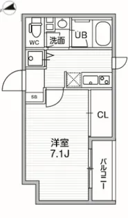 四谷坂町レジデンス【2階】の間取り